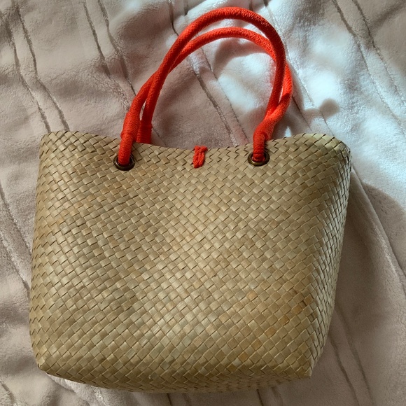 Cute Mini Straw Banig Tote Bag NEW! - Picture 3 of 6